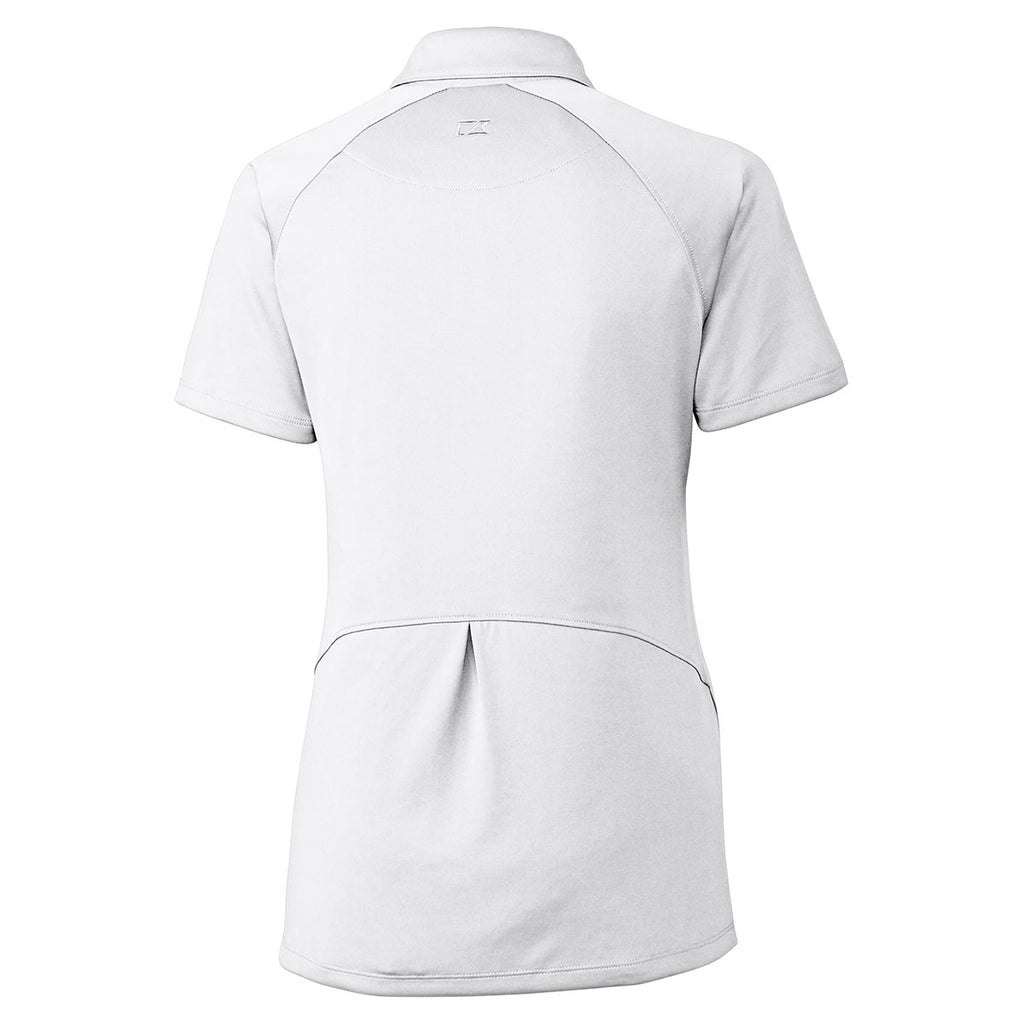 Cutter & Buck Women's White DryTec Lacey Polo