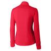 Cutter & Buck Women's Red DryTec Long Sleeve Madeline Half -Zip Mock