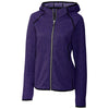 Cutter & Buck Women's College Purple Heather Mainsail Hooded Jacket
