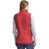 Cutter & Buck Women's Cardinal Red Heather Mainsail Sweater Knit Full Zip Vest