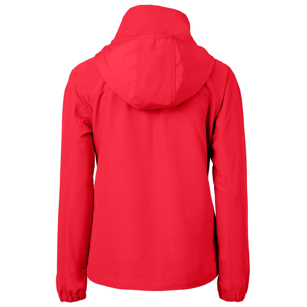 Cutter & Buck Women's Red Charter Eco Recycled Full Zip Jacket