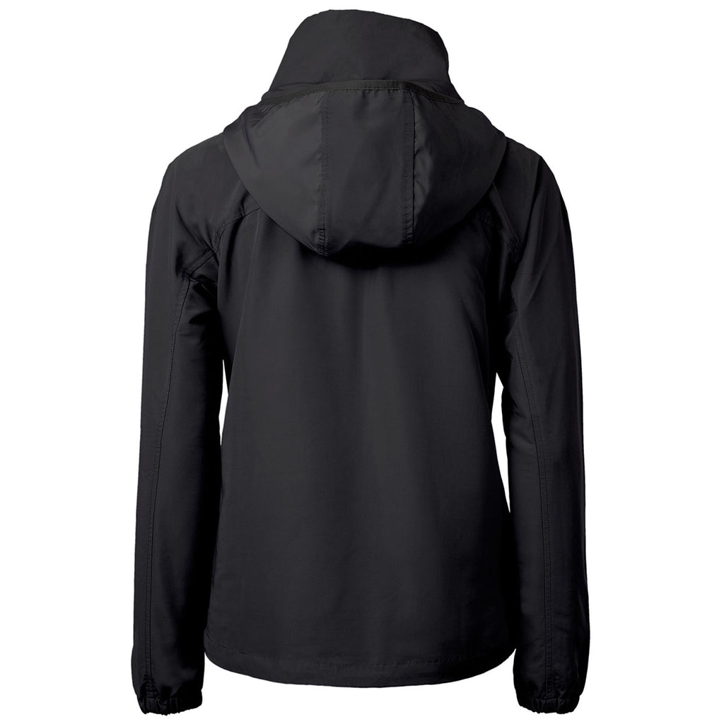 Cutter & Buck Women's Black Charter Eco Recycled Anorak Jacket