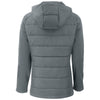Cutter & Buck Women's Elemental Grey Evoke Hybrid Eco Softshell Recycled Full Zip Hooded Jacket