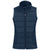 Cutter & Buck Women's Navy Blue Evoke Hybrid Eco Softshell Recycled Full Zip Vest
