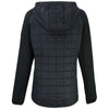 Cutter & Buck Women's Black Rainier Primaloft Eco Full Zip Hybrid Jacket