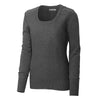 Cutter & Buck Women's Charcoal Broadview Scoop Neck Sweater