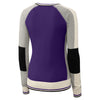 Cutter & Buck Women's College Purple Stride Colorblock Sweater