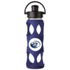 Lifefactory Navy 22 oz Glass Water Bottle