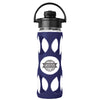 Lifefactory Navy 16 oz Glass Water Bottle