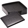 Leeman Black Times Square Coaster Set
