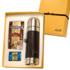 Leeman Brown Empire Thermos and Ghirardelli Deluxe Gift Set
