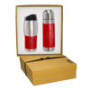 Leeman Red Tuscany Thermos and Tumbler Gift Set