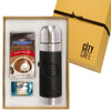 Leeman Black Tuscany Thermos and Ghirardelli Deluxe Gift Sets