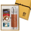 Leeman Tan Tuscany Thermos and Ghirardelli Deluxe Gift Sets