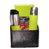 Leeman Black-Lime-Green Tuscany Thermos, Tumbler, Journal, and Ghirardelli Gift Set