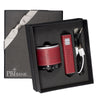 Leeman Red Tuscany Power Bank and Bluetooth Speaker Gift Set