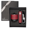 Leeman Red Tuscany Power Bank and Bluetooth Speaker Gift Set