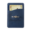 Leeman Navy Blue Tuscany Card Holder with Metal Ring Phone Stand