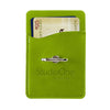 Leeman Lime-Green Tuscany Card Holder with Metal Ring Phone Stand