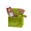 Leeman Lime-Green Tuscany Notebook, Teddy Bear & Popcorn Set