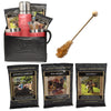 Leeman Red Casablanca Thermos, Cups and Boca Java Coffee Set