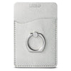 Leeman Silver Shimmer Card Holder with Metal Ring Phone Stand