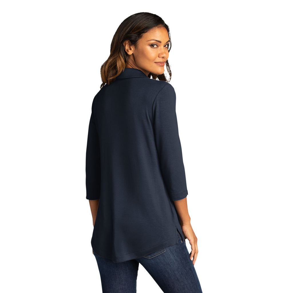 Port Authority Women's River Blue Navy Luxe Knit Tunic