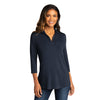 Port Authority Women's River Blue Navy Luxe Knit Tunic