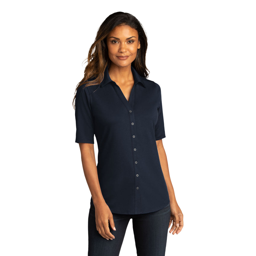 Port Authority Women's River Blue Navy City Stretch Top