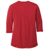 Port Authority Women's Rich Red UV Choice Pique Henley