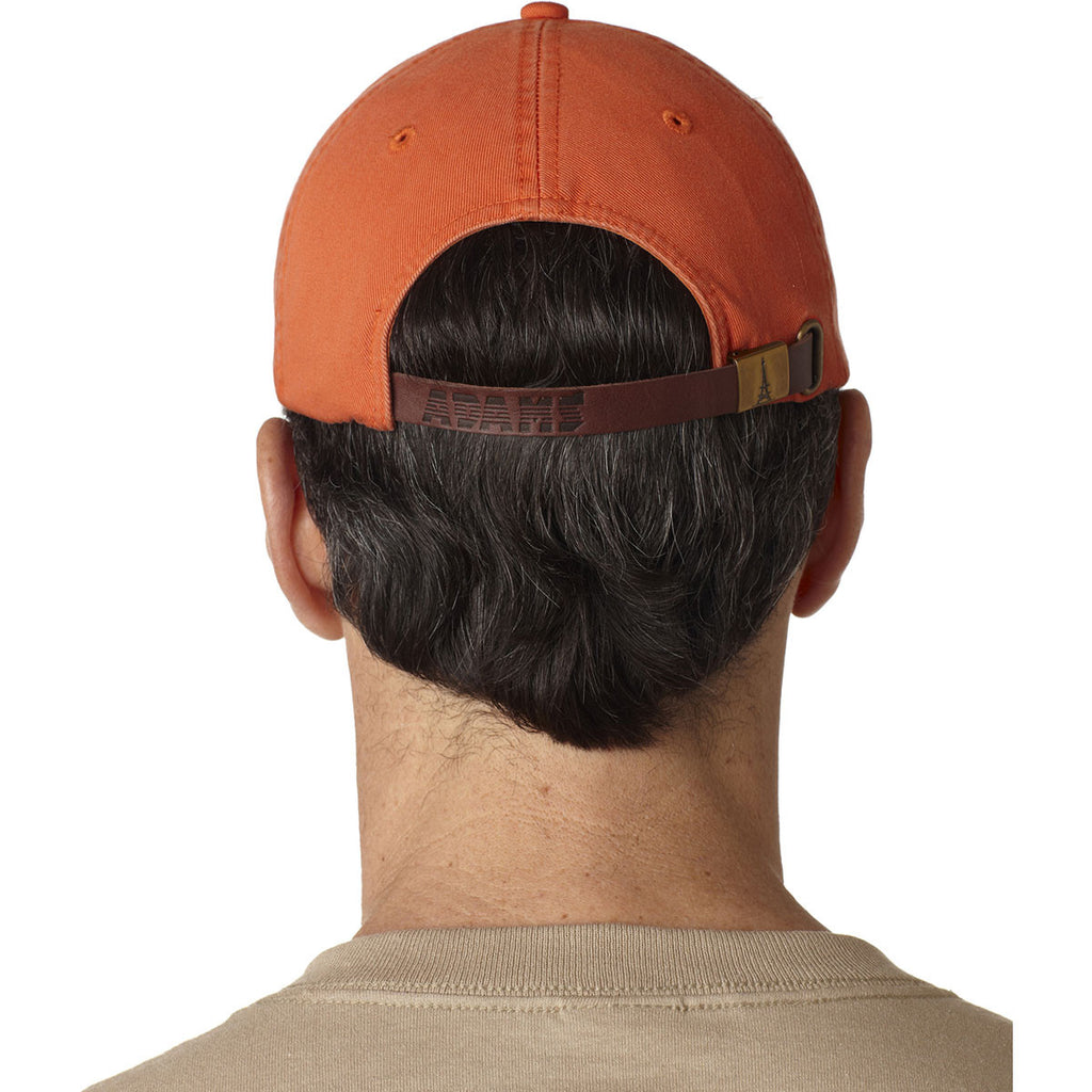 Adams Men's Burnt Orange 6-Panel Low-Profile True Color Twill Cap