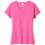 Port & Company Women's Neon Pink Heather Fan Favorite Blend V-Neck Tee