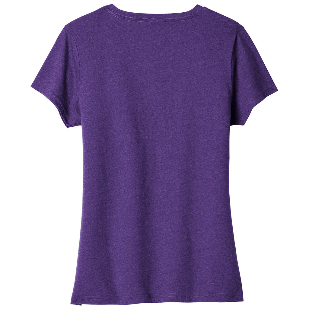 Port & Company Women's Team Purple Heather Fan Favorite Blend V-Neck Tee