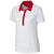Clique Women's White/Red Parma Colorblock Polo
