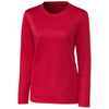 Clique Women's Red Long Sleeve Spin Jersey Tee
