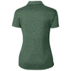 Clique Women's Bottle Green Heather Charge Active Short Sleeve Polo