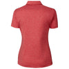 Clique Women's Cardinal Red Heather Charge Active Polo