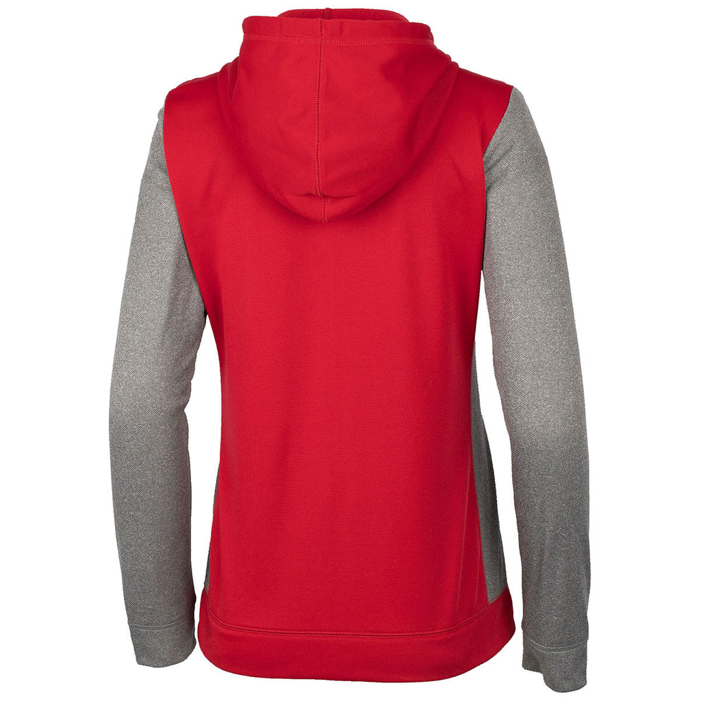 Clique Women's Cardinal Red Helsa Sport Colorblock Full Zip