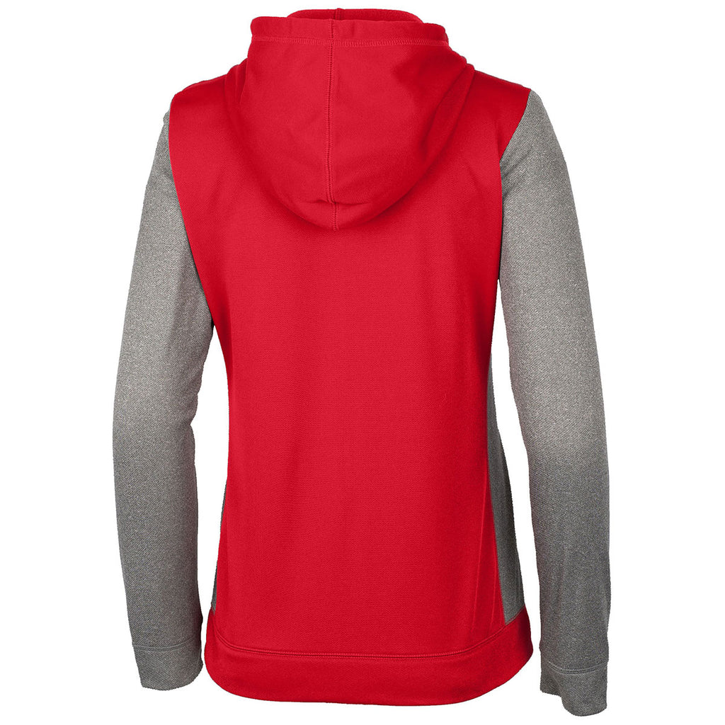 Clique Women's Cardinal Red Helsa Sport Colorblock Pullover