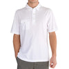 LinkSoul Men's White Coast Highway Classic Knit Polo