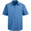 Dickies Men's Light Blue 4.25 oz. WorkTech with AeroCool Mesh Premium Performance Work Shirt