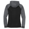 Sport-Tek Women's Black/Dark Smoke Grey Sport-Wick Varsity Fleece Full-Zip Hooded Jacket