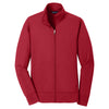 Sport-Tek Women's Deep Red Sport-Wick Fleece Full-Zip Jacket