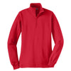 Sport-Tek Women's True Red 1/4-Zip Sweatshirt