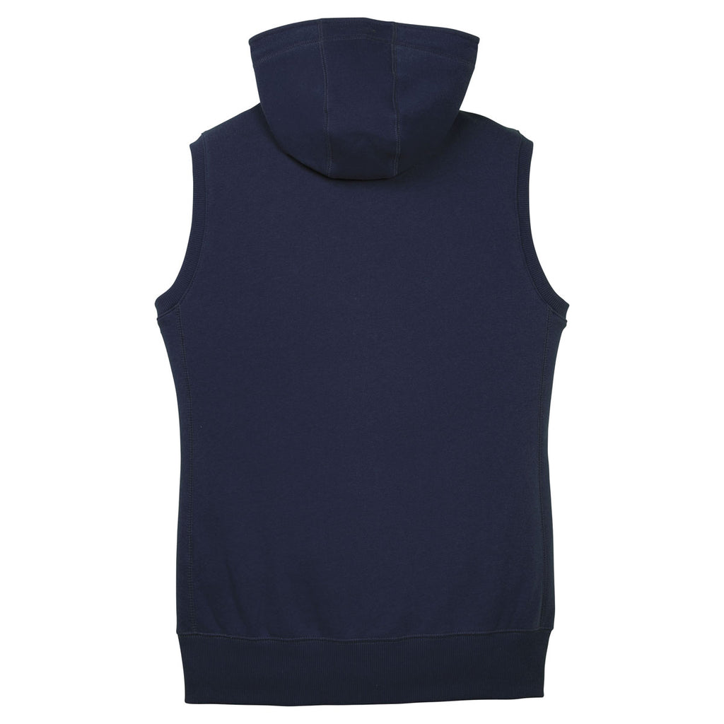 Sport-Tek Women's True Navy Hooded Fleece Vest