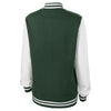 Sport-Tek Women's Forest Green/White Fleece Letterman Jacket