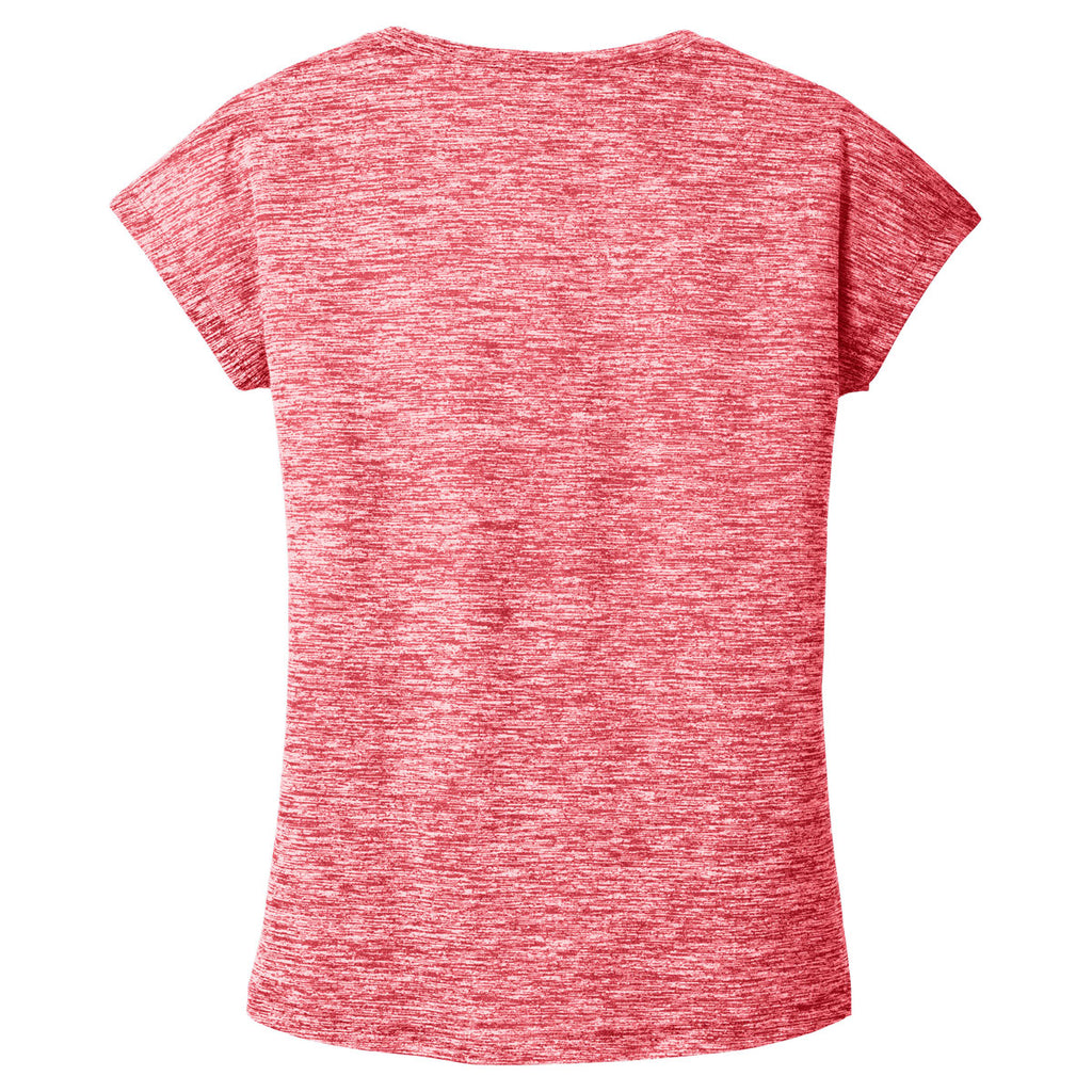 Sport-Tek Women's Deep Red Electric PosiCharge Electric Heather Sporty Tee