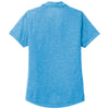 Sport-Tek Women's Pond Blue Heather PosiCharge Tri-Blend Wicking Polo