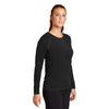 Sport-Tek Women's Black Long Sleeve Rashguard Tee