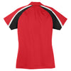 Sport-Tek Women's True Red/Black/White Tricolor Micropique Sport-Wick Polo